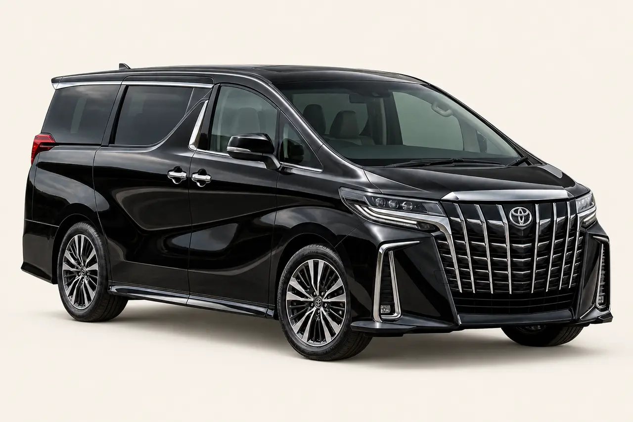 Black Toyota Alphard premium MPV