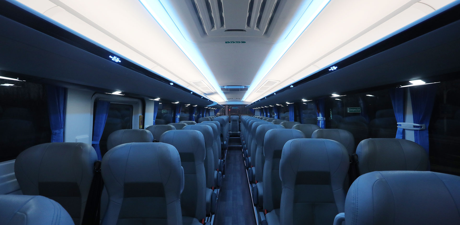 Executive coach central aisle